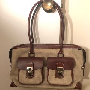 Dooney and Bourke Handbag brown and tan